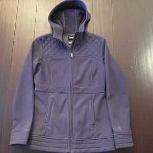 The North Face Women's Crescent Full Zip Hoodie Jacket in Purple